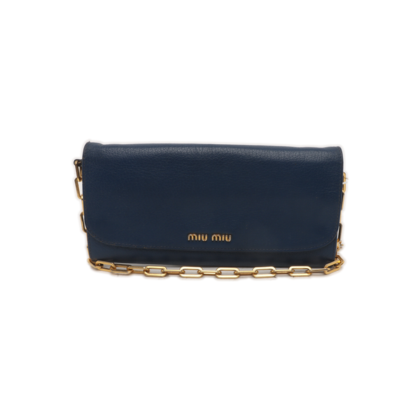 Miu Délice Calfskin Blue