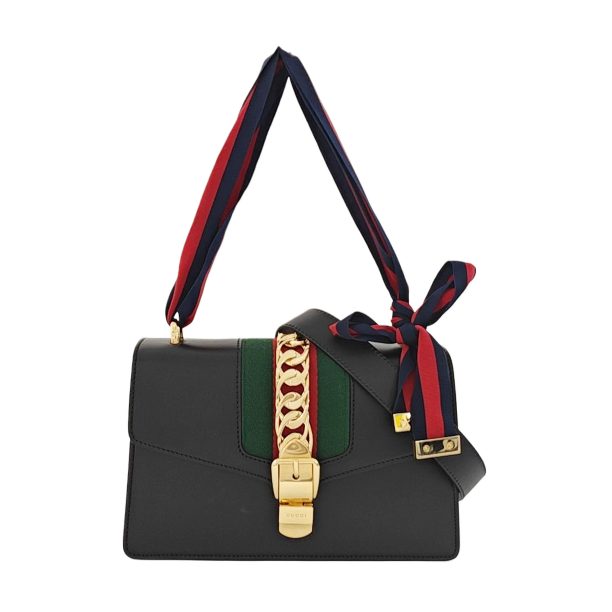 Sylvie Small Calfskin Black