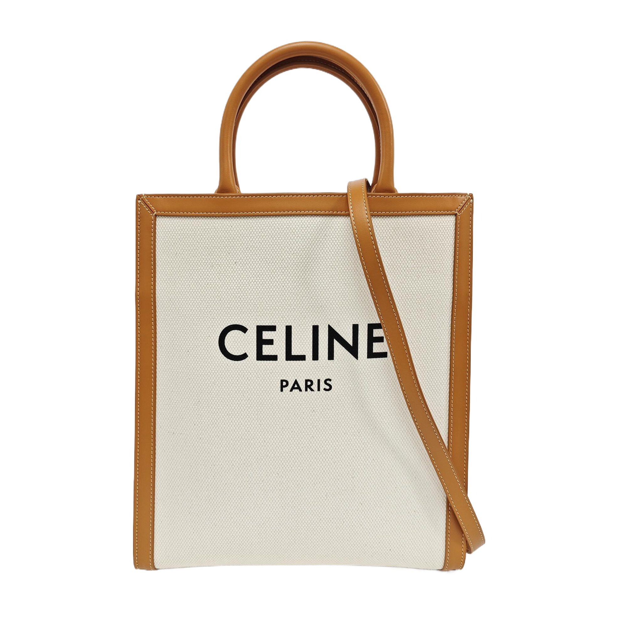 Authenticated pre-owned  CABAS CELINE Small Canvas White - Shoulder Bag at Looply
