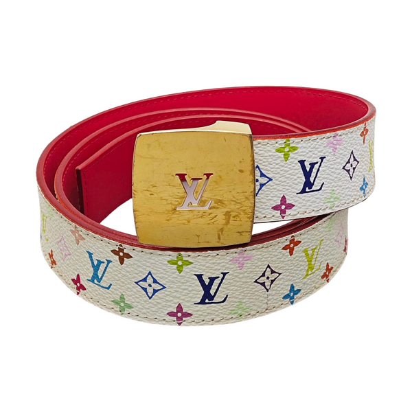 Coated Canvas Belt White