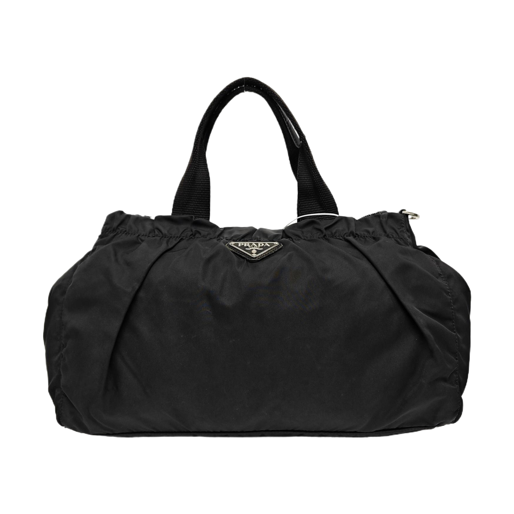 Nylon Top Handle Bag Black