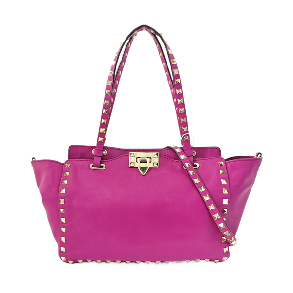 Rockstud Calfskin Purple