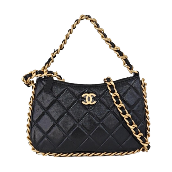 HOBO Small Quilted Lambskin Black
