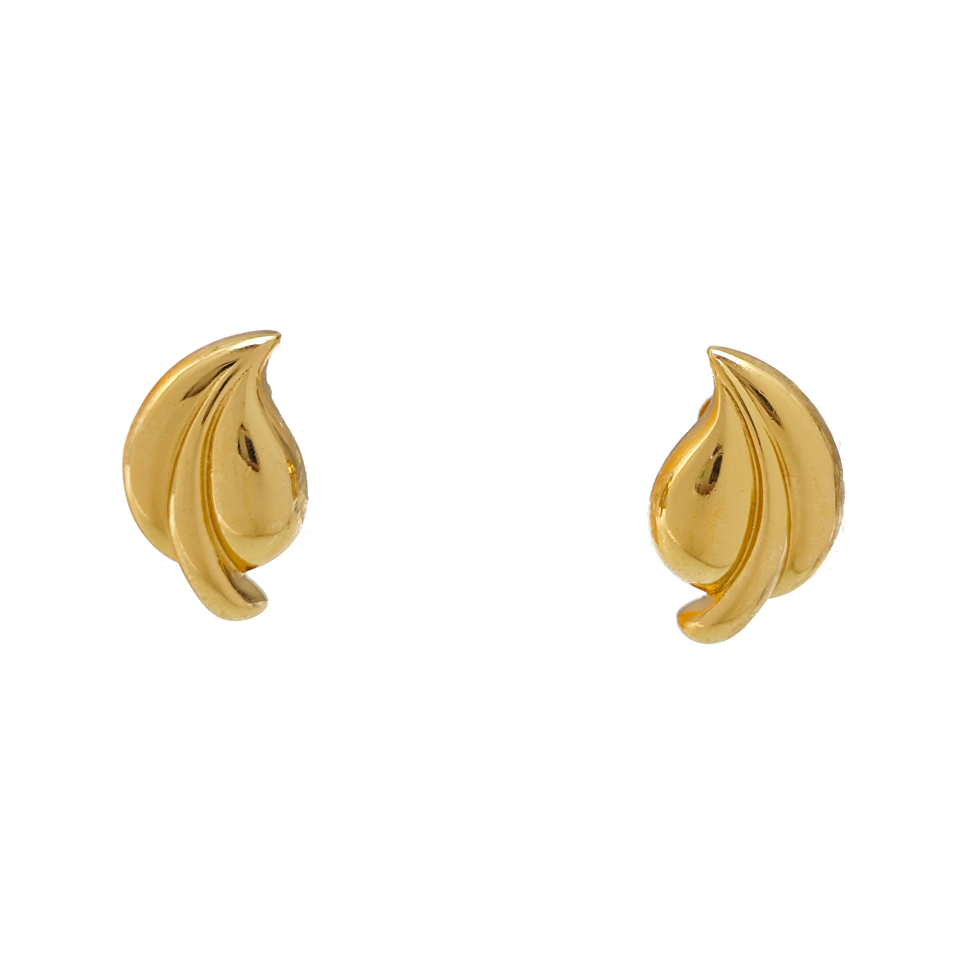 Metal Gold Clip On Earrings