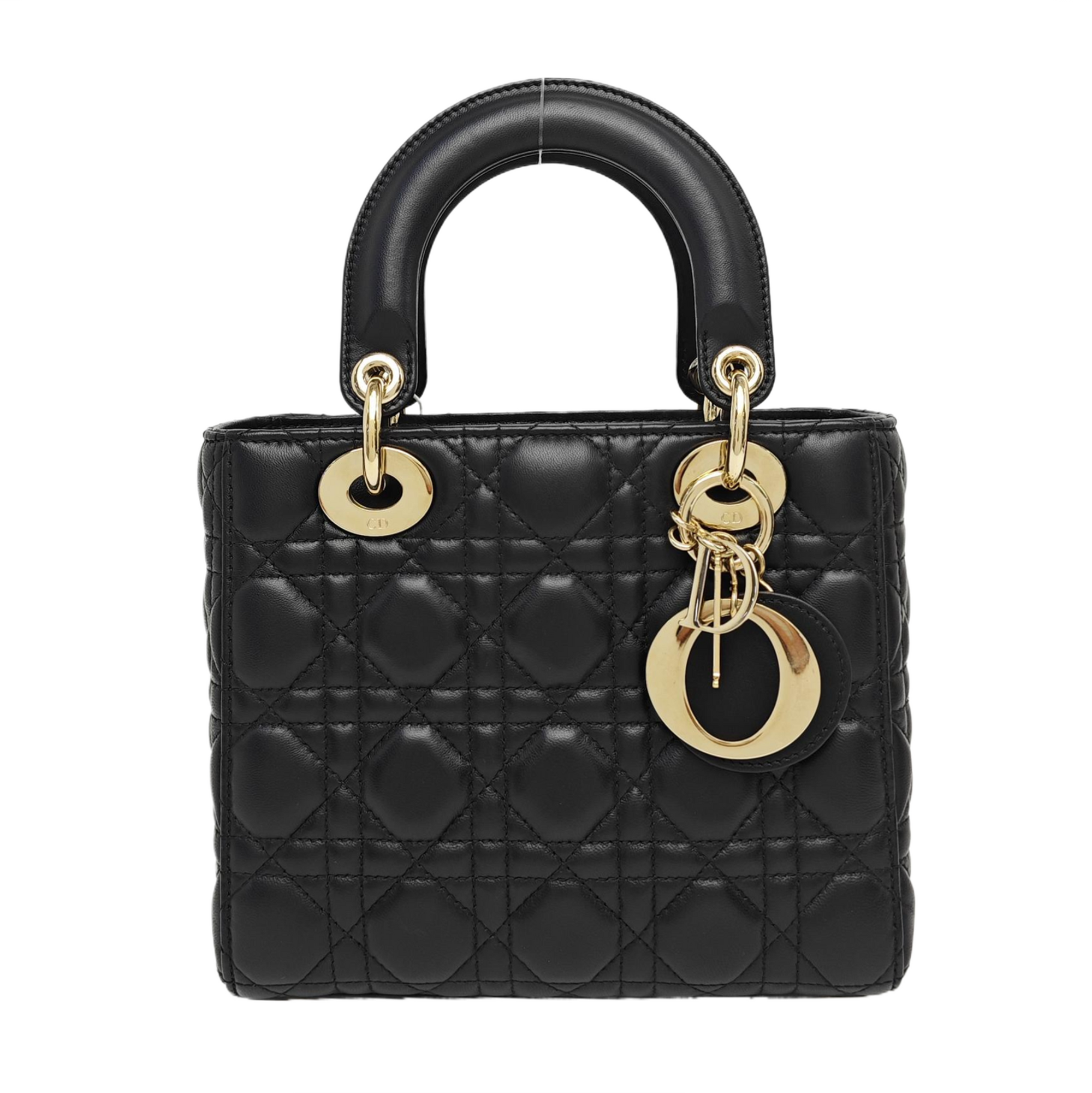 Lady Dior Small Cannage Lambskin Black
