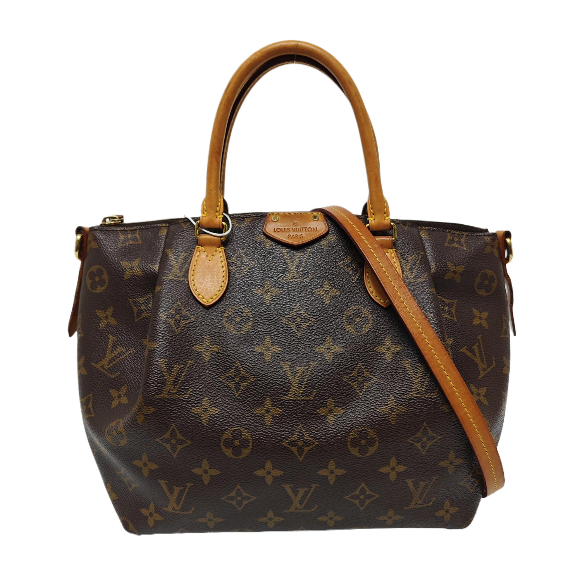 TURENNE Monogram Coated Canvas Brown