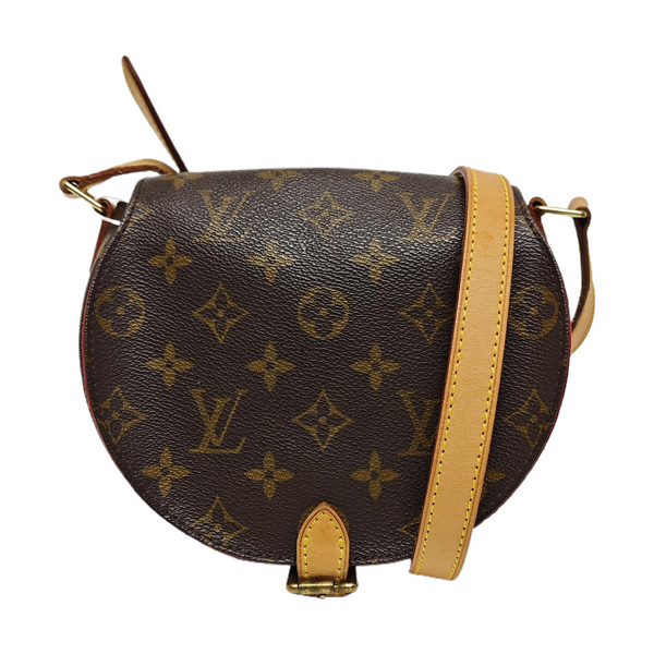 TAMBOURINE Monogram Coated Canvas Brown