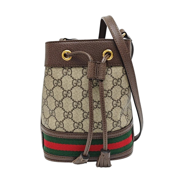 Ophidia Mini Monogram Coated Canvas Beige