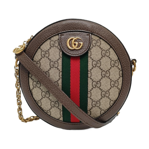 Authenticated pre-owned  Ophidia Mini Monogram Coated Canvas Beige - Shoulder Bag at Looply