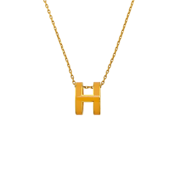 Pop H Metal Gold Necklace