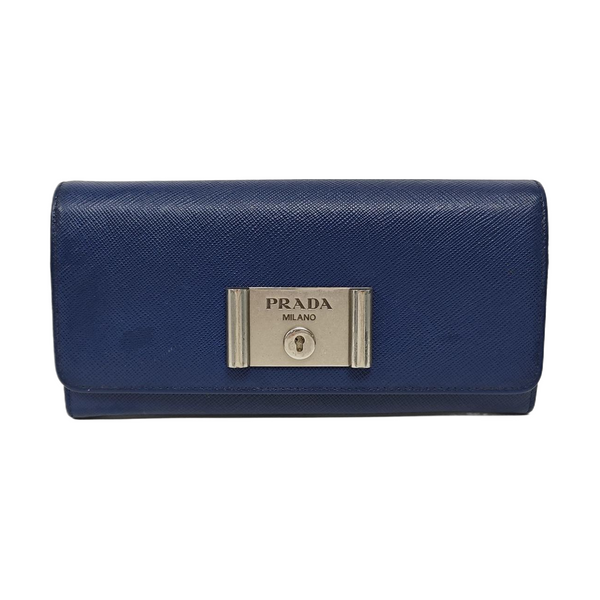Saffiano Calfskin Wallet Blue
