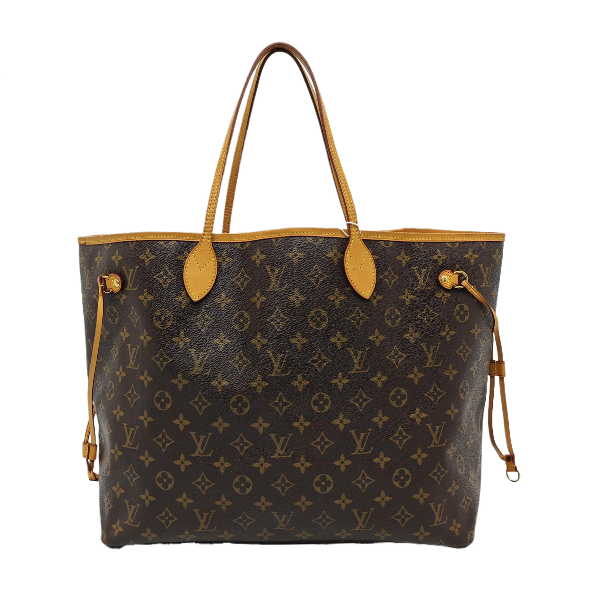 NEVERFULL GM Monogram Coated Canvas Brown