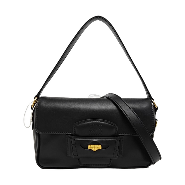 Calfskin Shoulder Bag Black