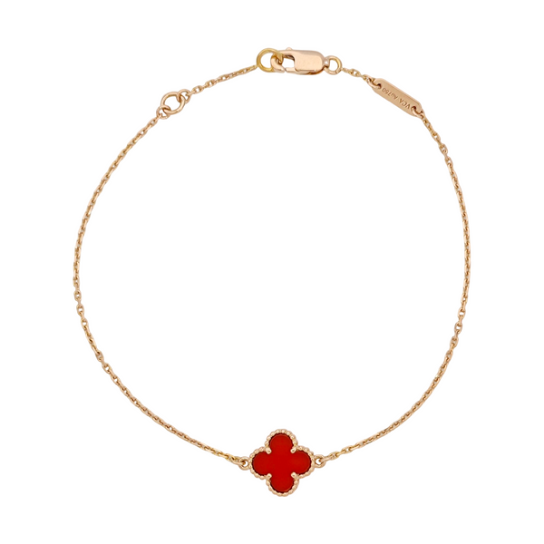 Sweet Alhambra 18k Rose Gold Bracelet