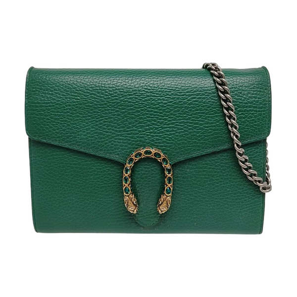 Authenticated pre-owned  Dionysus Mini Calfskin Green - Crossbody Bag at Looply