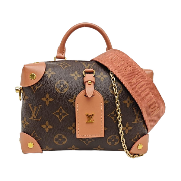 PETITE MALLE Monogram Coated Canvas Brown