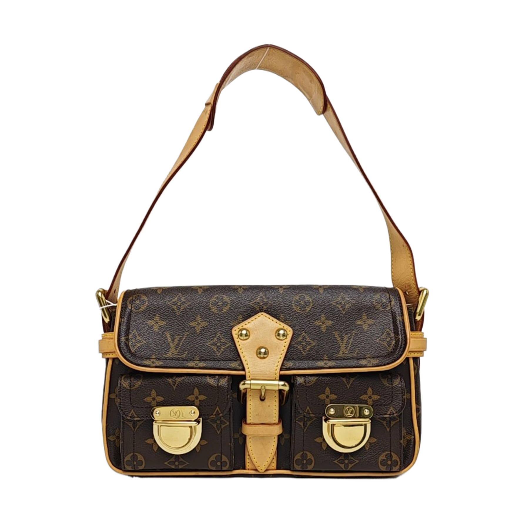HUDSON PM Monogram Coated Canvas Brown