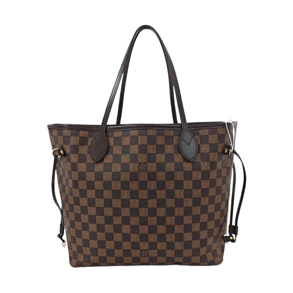 Authenticated pre-owned  NEVERFULL MM Damier Ebene Coated Canvas Brown - Tote Bag at Looply