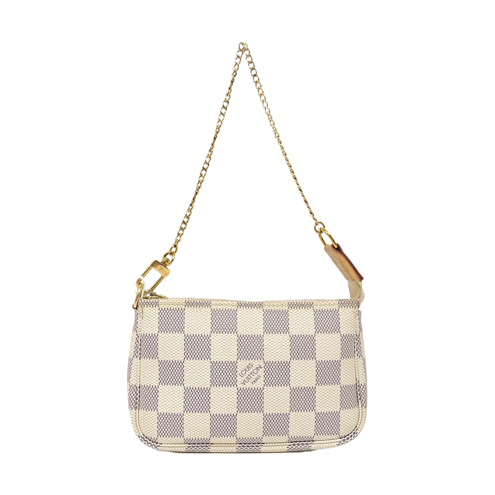 Authenticated pre-owned  ACCESSOIRES Mini Coated Canvas White - Top Handle Bag at Looply