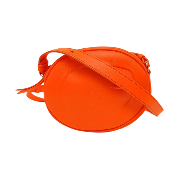 Calfskin Shoulder Bag Small Orange