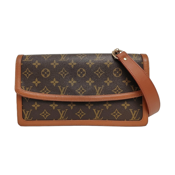 DAME GM Monogram Coated Canvas Brown