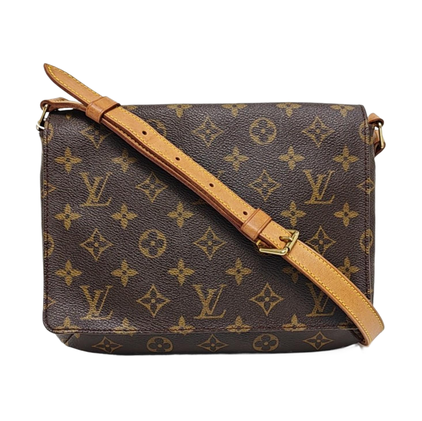MUSETTE TANGO Monogram Coated Canvas Brown