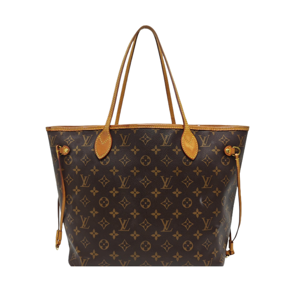 NEVERFULL MM Monogram Coated Canvas Brown