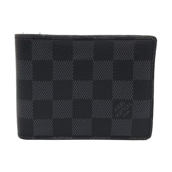 AMERIGO Damier Graphite Coated Canvas Gray
