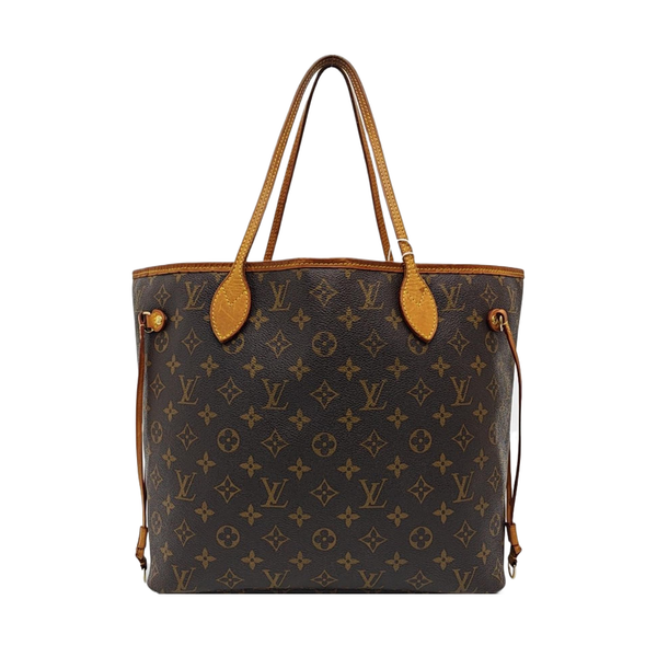 NEVERFULL MM Monogram Coated Canvas Brown