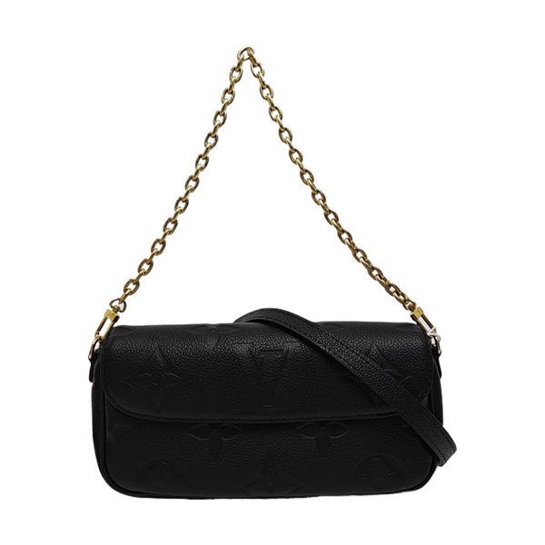 IVY Monogram Calfskin Black