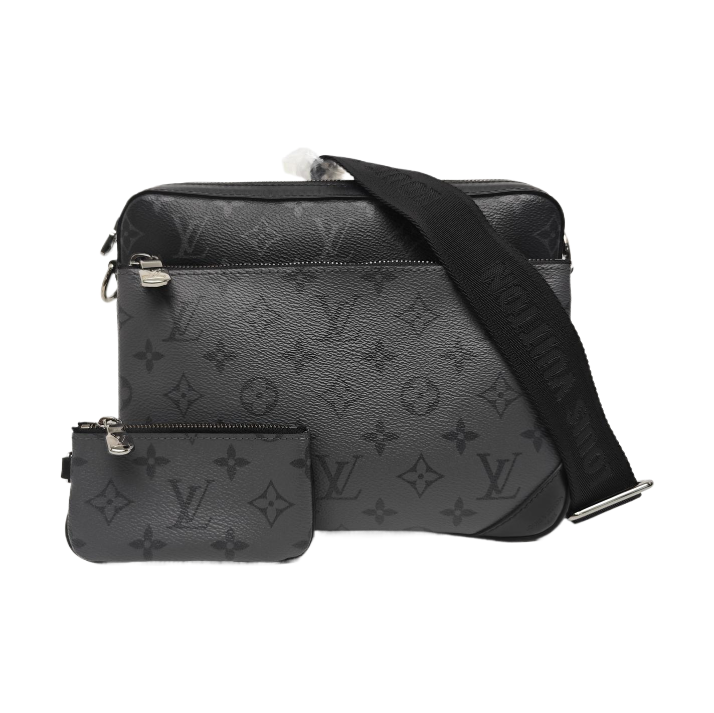 TRIO Monogram Coated Canvas Gray