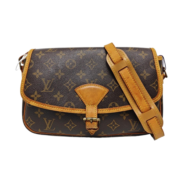 SOLOGNE PM Monogram Coated Canvas Brown