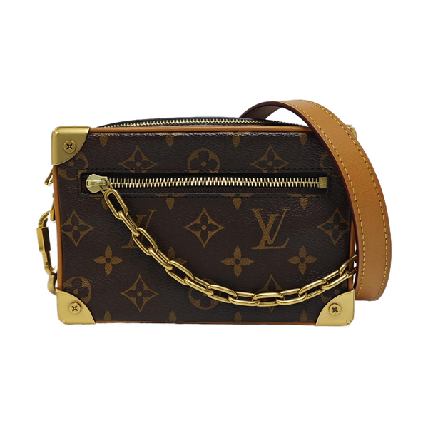 SOFT TRUNK Mini Monogram Coated Canvas Brown
