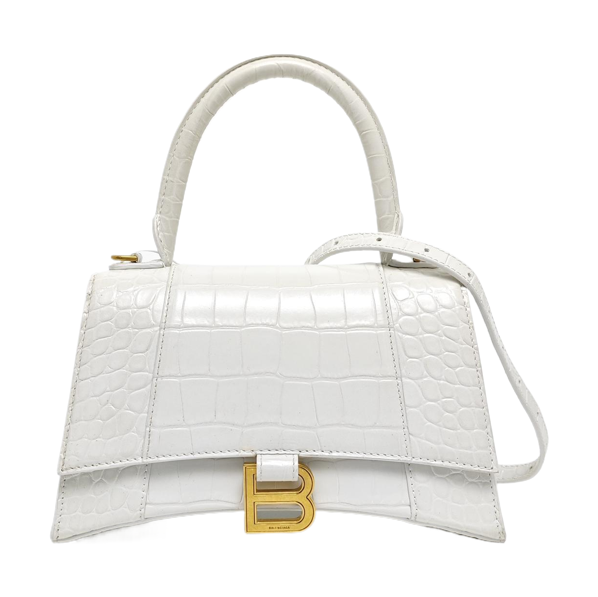 Hourglass S Calfskin White