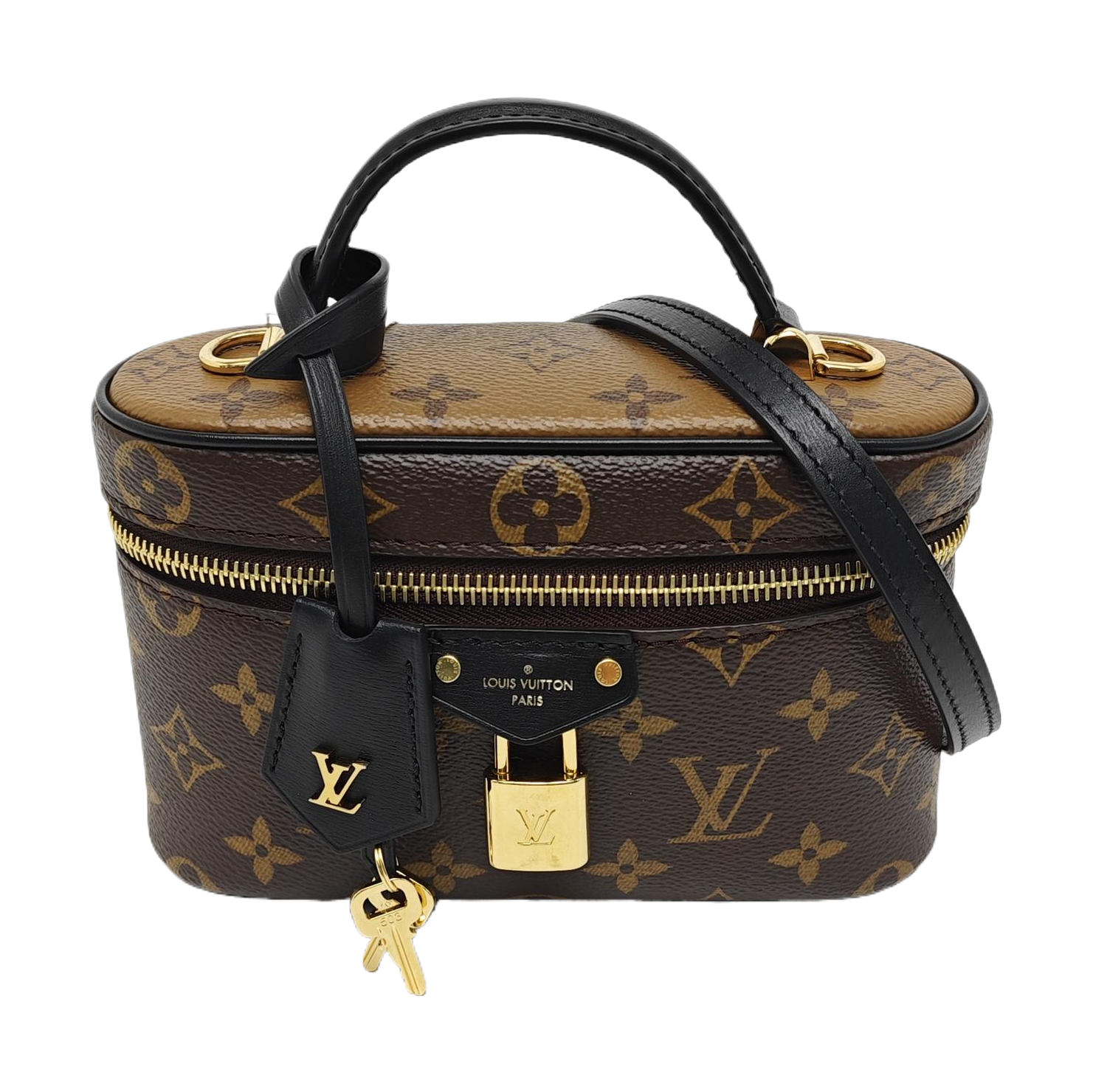 Vanity Chain Pouch Monogram Coated Canvas Brown