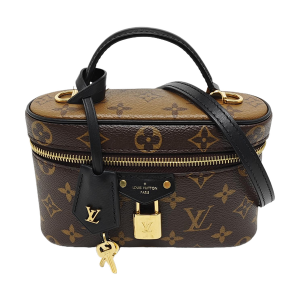 Vanity Chain Pouch Monogram Coated Canvas Brown