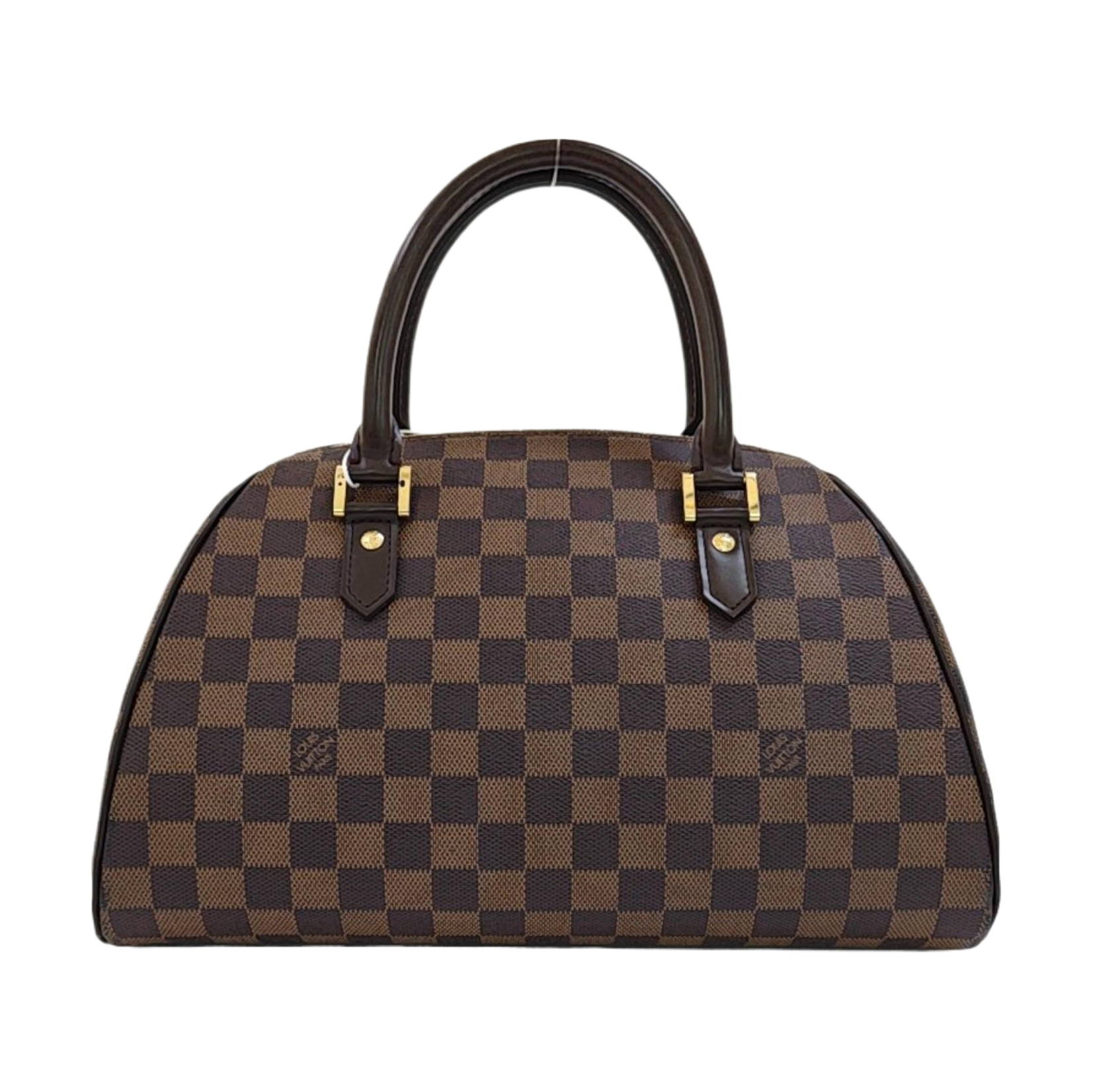 RIBERA MM Damier Ebene Coated Canvas Brown