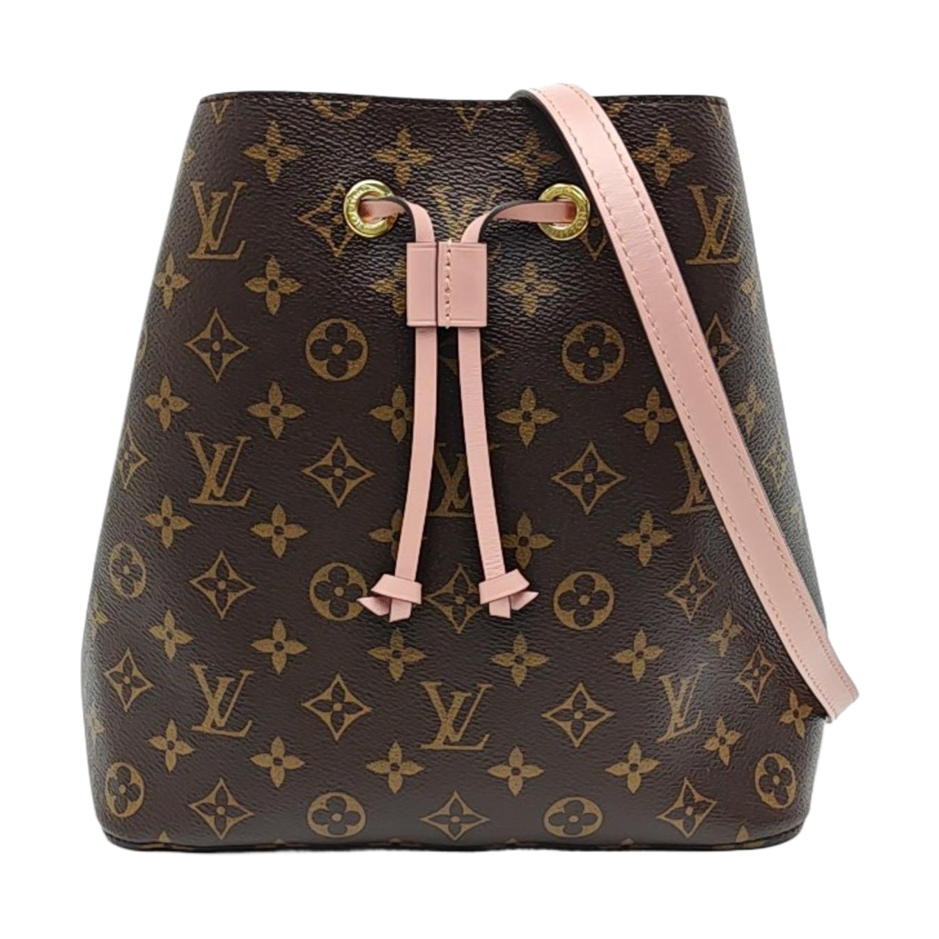 NÉONOÉ MM Monogram Coated Canvas Brown