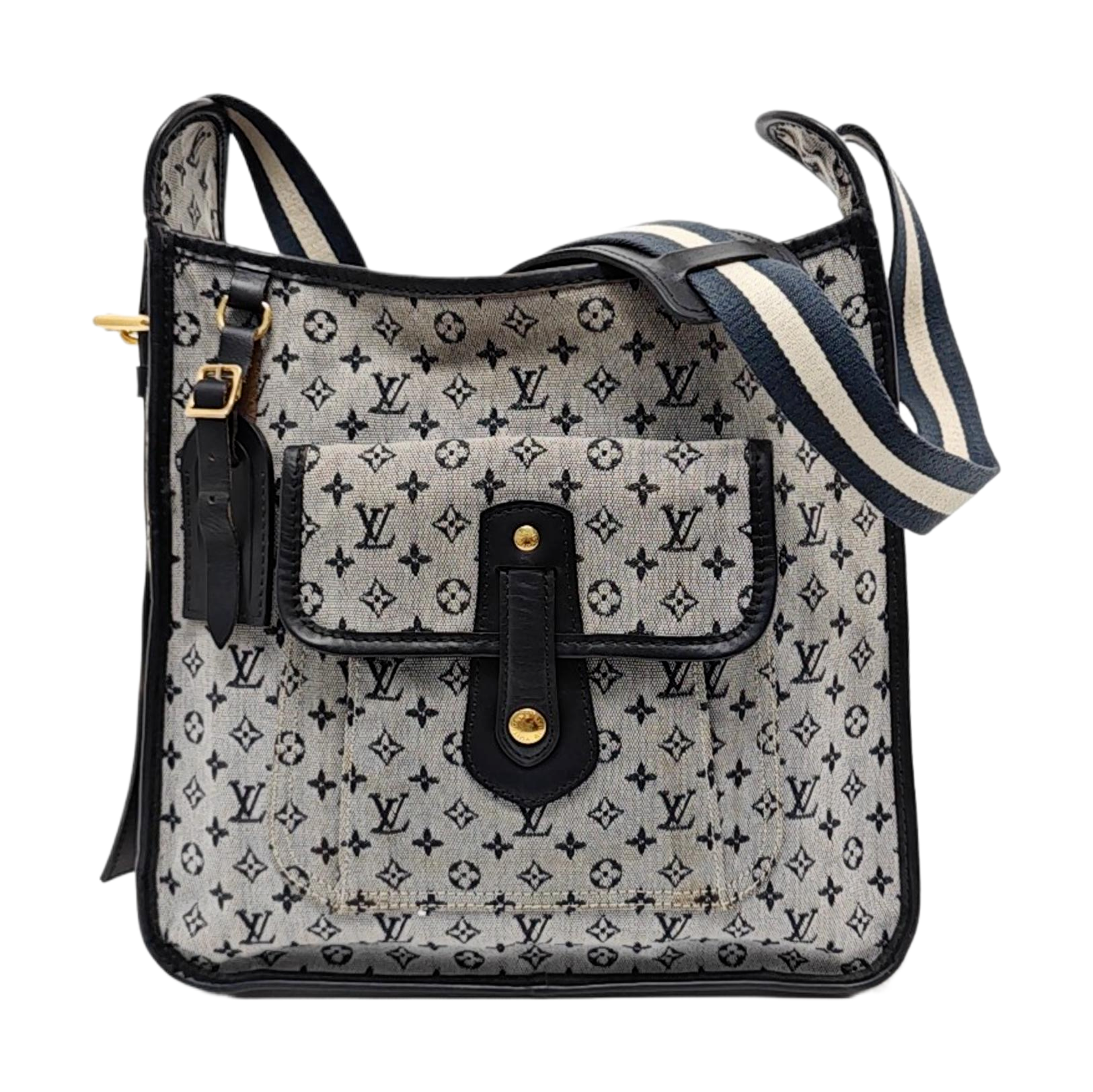 MARY KATE Monogram Canvas Blue