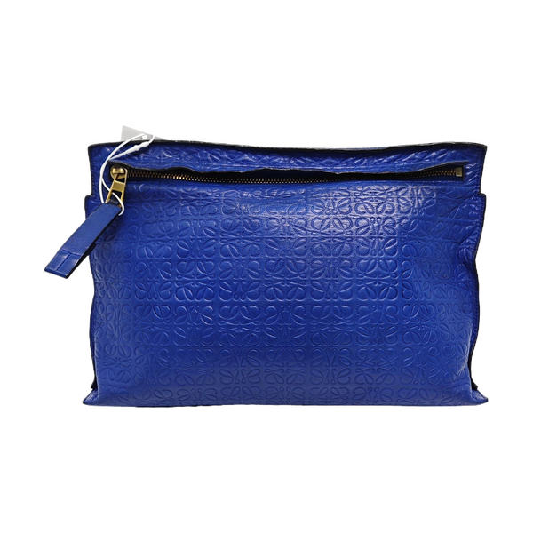 T Pouch Calfskin Blue