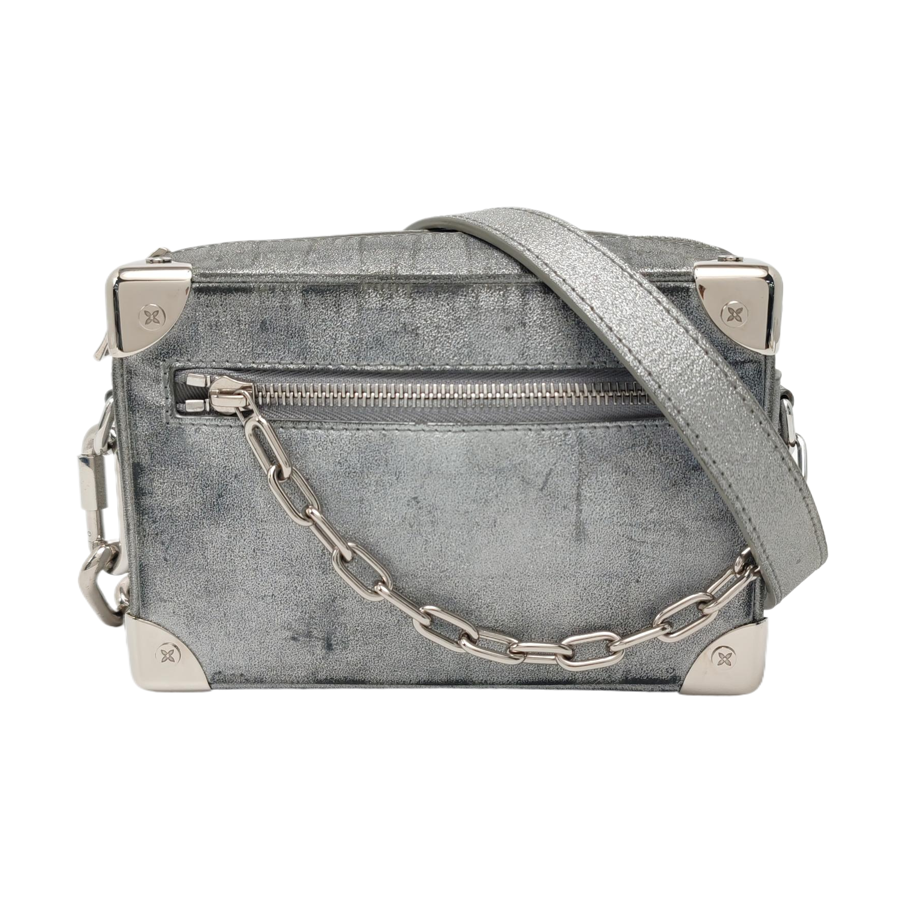 SOFT TRUNK Mini Damier Special Material Silver
