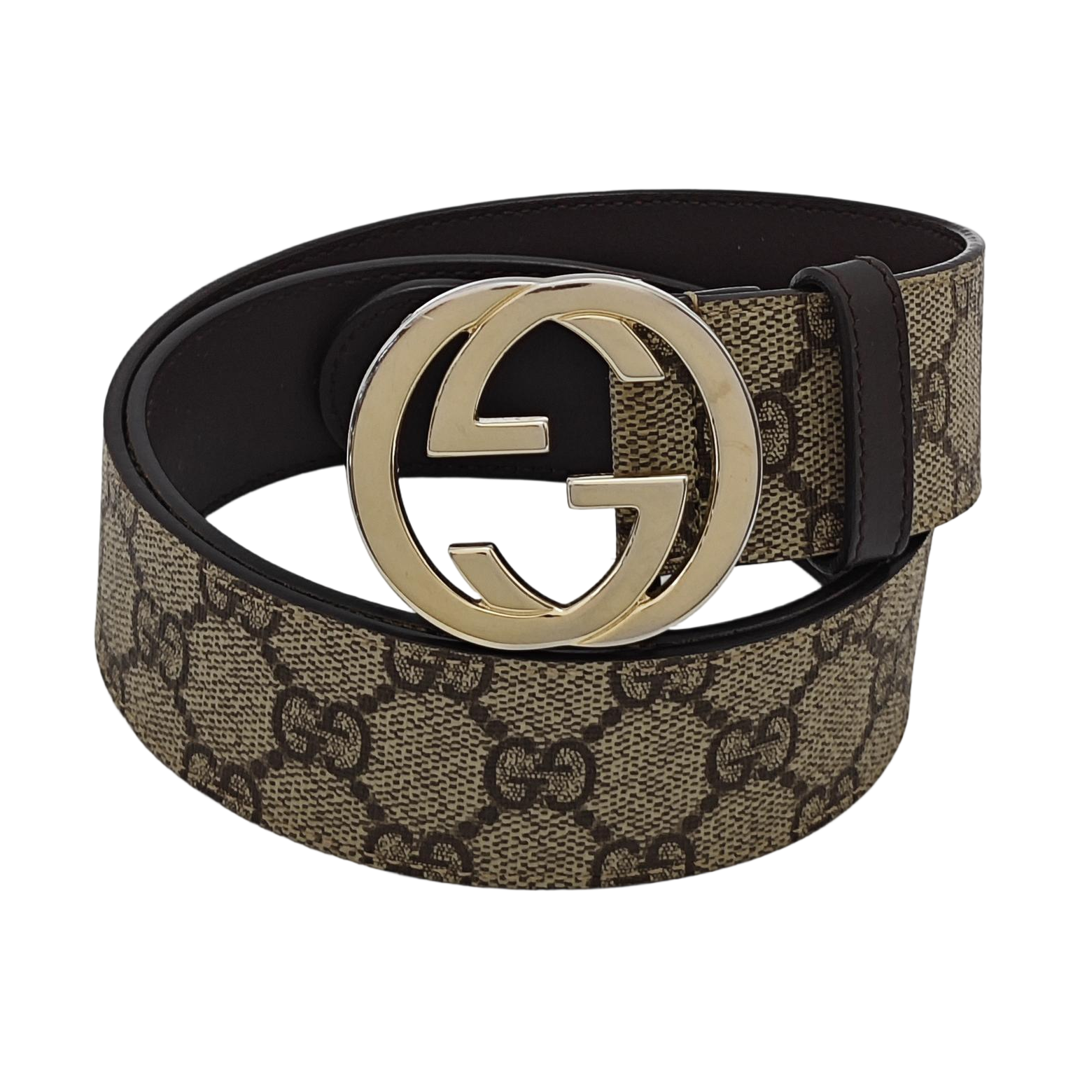 Leather Belt Beige