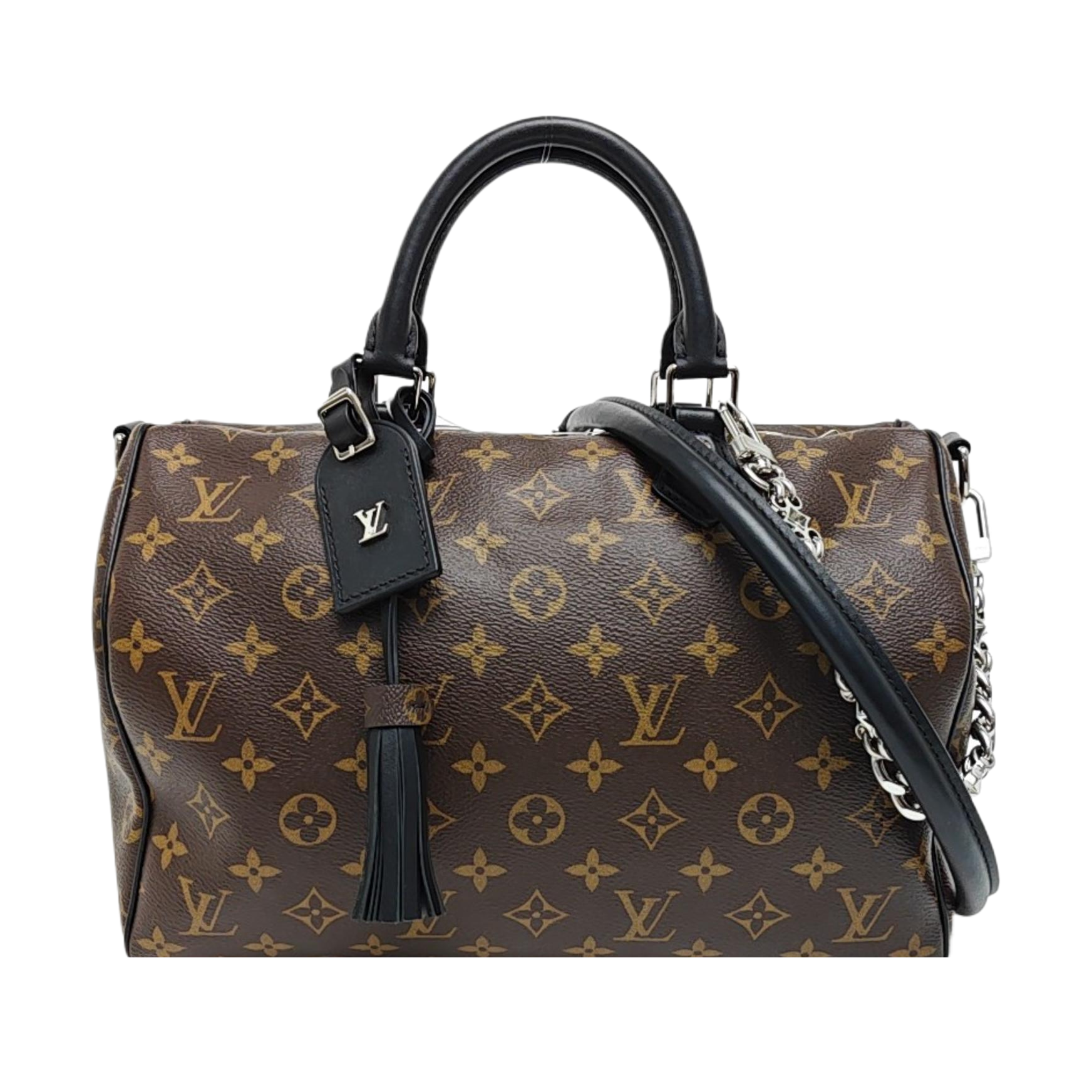 SPEEDY SOFT 30 Monogram Coated Canvas Brown