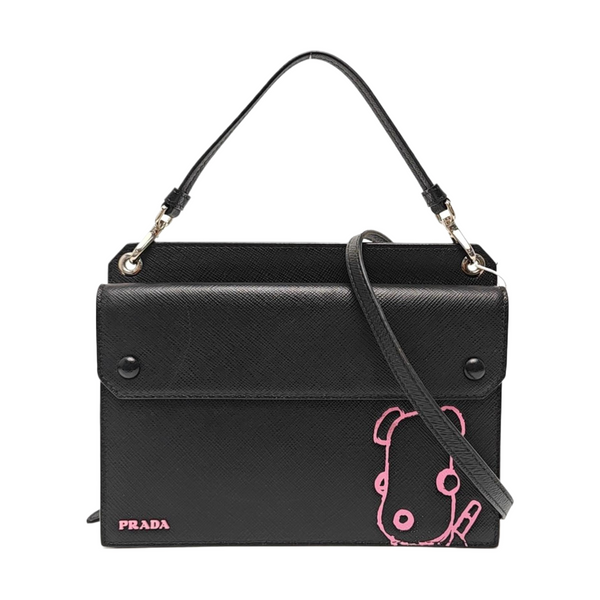 Calfskin Shoulder Bag Black
