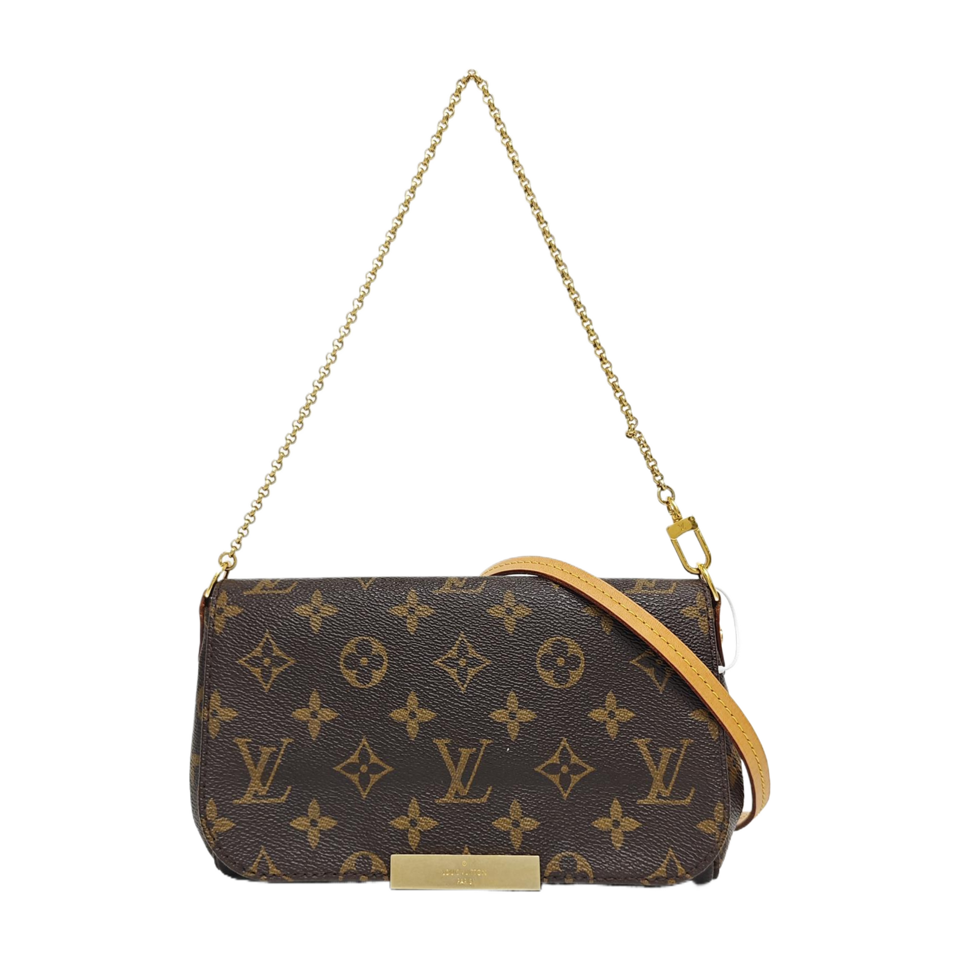 FAVORITE PM Monogram Coated Canvas Brown