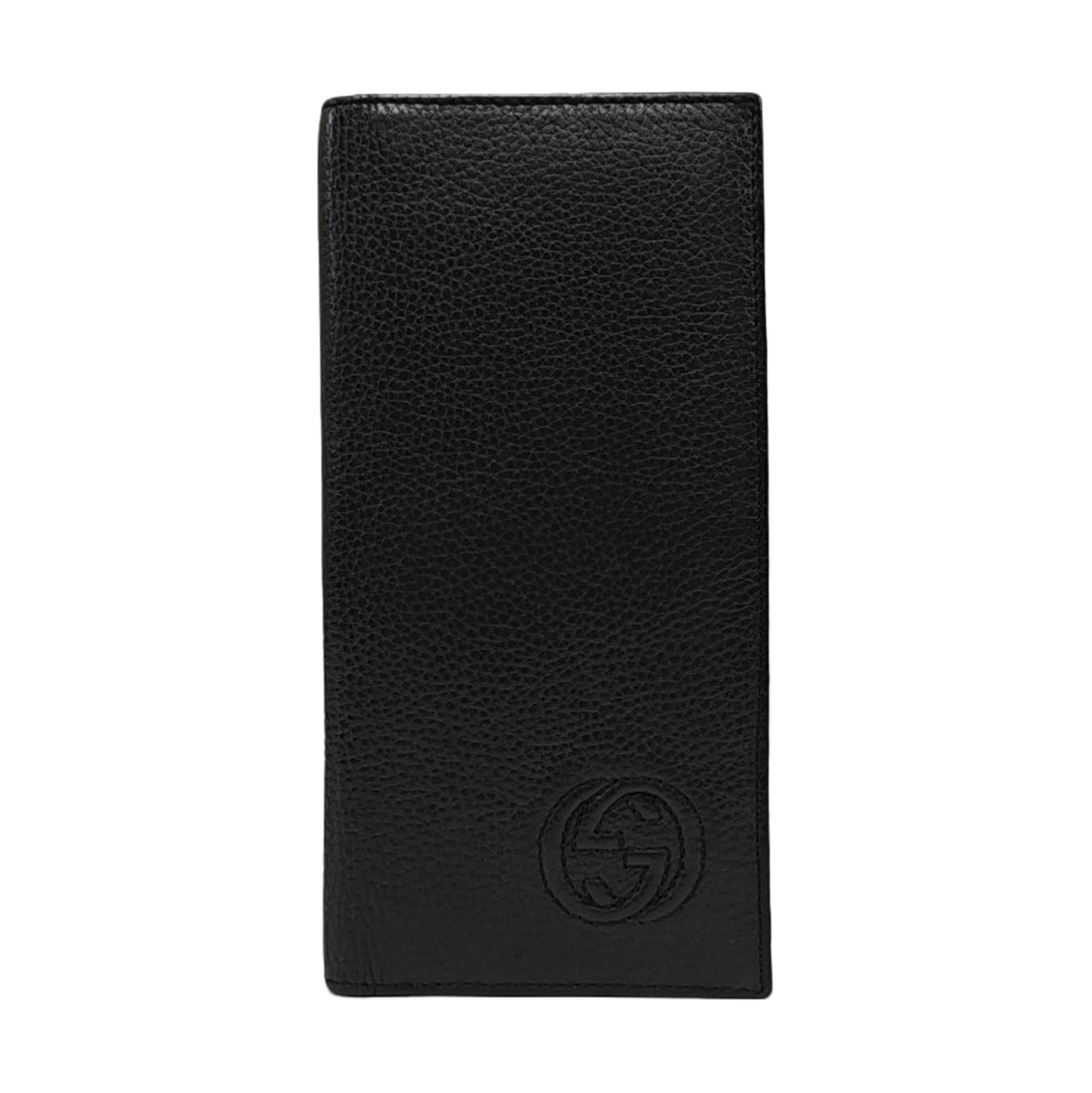 Authenticated pre-owned  Interlocking G Mini Calfskin Black Wallet - Wallet at Looply