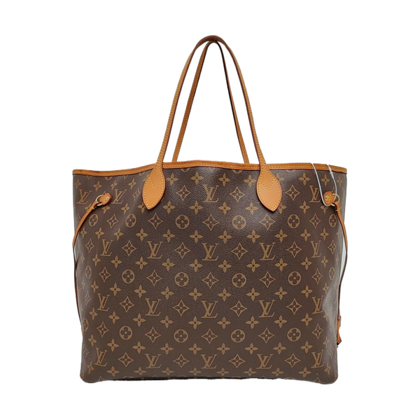 NEVERFULL GM Monogram Coated Canvas Brown
