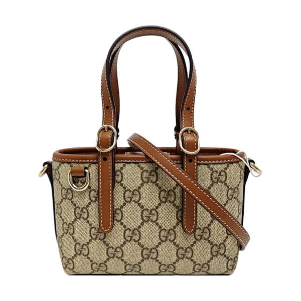 Monogram Coated Canvas Shoulder Bag Beige