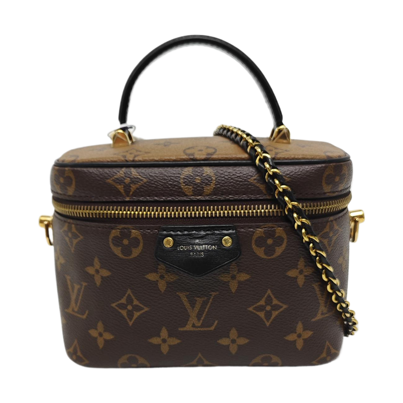 Vanity Chain Pouch Monogram Coated Canvas Brown