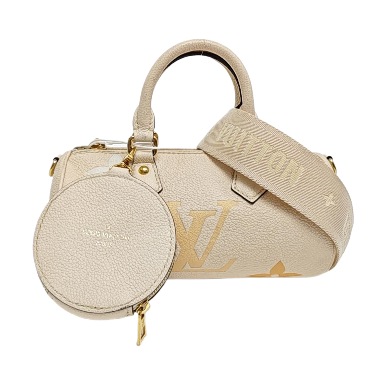 PAPILLON BB Monogram Calfskin Beige